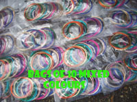 100 Bags: 10 x 1 Metre Coils 0.5mm Mixed Coloured Craft Wire