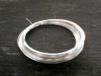 1 PACK of: 15 Metre Coil 0.50mm BARE Silver Plated Copper Wire