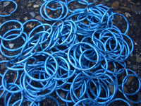 100 x 12mm round BABY BLUE coloured JUMP RINGS 1.60mm 14gauge ALI