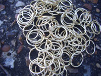 100 x 15mm round CHAMPAGNE coloured JUMP RINGS 2.00mm 12gauge ALI