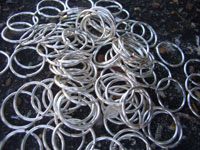 100 x 15mm round SILVER coloured JUMP RINGS 2.00mm 12 gauge