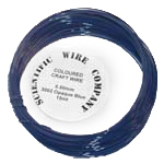15 Metre Coil 0.5mm 3002 Opaque Blue Craft Wire