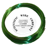 15 Metre Coil 0.5mm 3004 Vivid Green Craft Wire