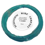 15 Metre Coil 0.5mm 3005 Opaque Green Craft Wire