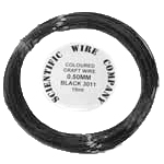 5 Metre Coil 0.9mm 3011 Black Craft Wire