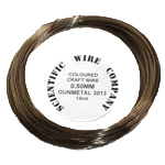 15 Metre Coil 0.5mm 3013 Gumetal Craft Wire