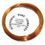 5 Metre Coil 0.9mm 3016 Warm Gold Craft Wire