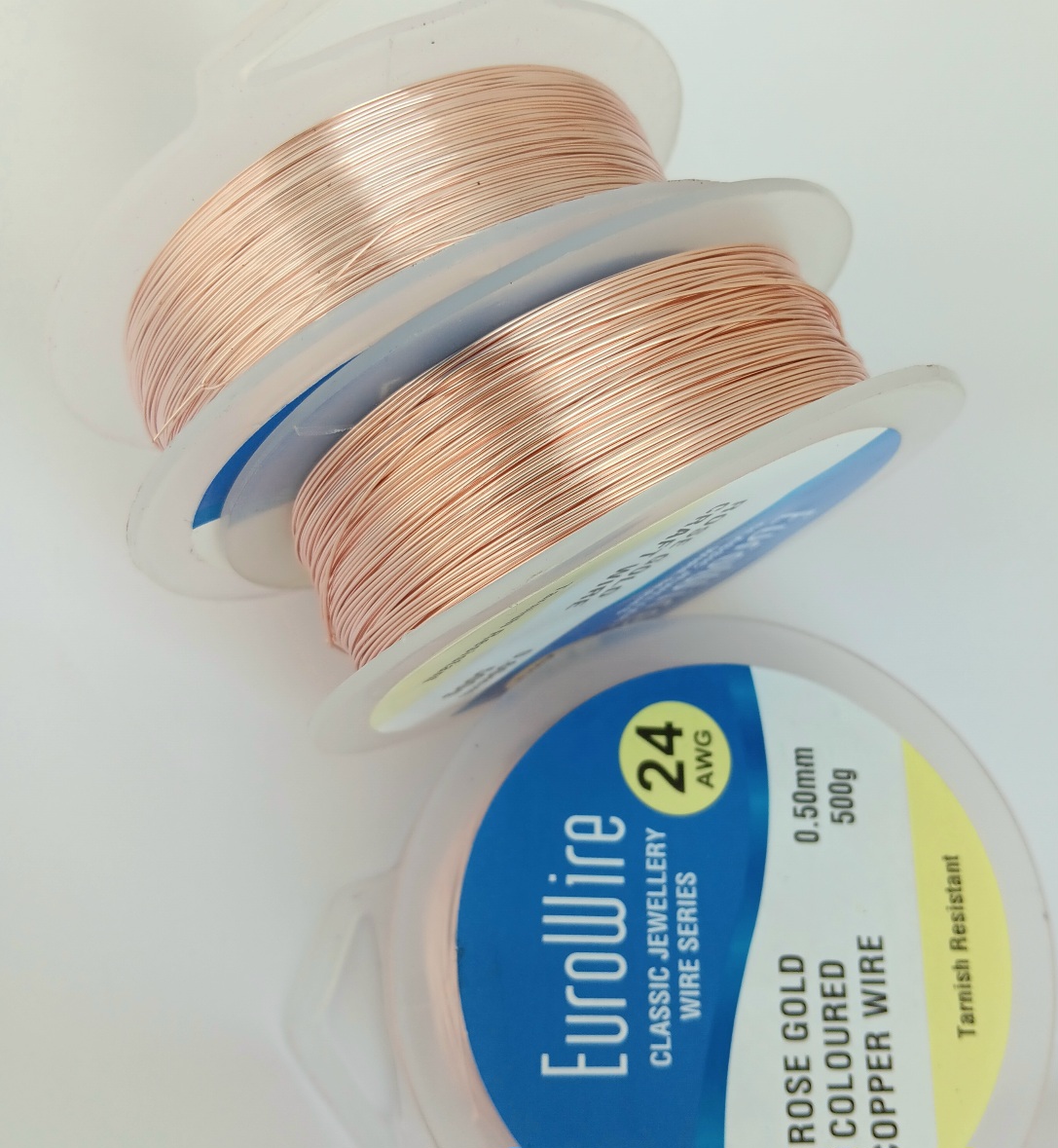 500g 0.20mm ROSE GOLD coloured COPPER wire