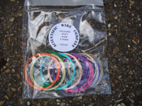 1 BAG 10 x 1 Metre Coils 0.5mm Mixed Coloured Craft Wire