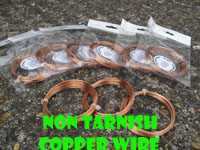 25 Metre Coil 0.2mm Non Tarnish Copper Craft Wire