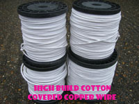 1kg Reel 1mm Cotton Covered Copper Wire