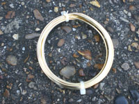 3mt 1.25mm GOLDEN COLOURED COPPER WIRE