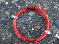 3mt 1.25mm RED COLOURED COPPER WIRE