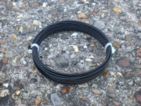 4mt 0.90MM BLACK COLOURED ART. SILK COVERED ALUMINIUM