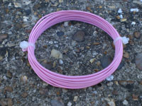 4mt 0.90MM BABY PINK COLOURED ART. SILK COVERED ALUMINIUM