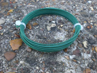 4mt 0.90MM GREEN COLOURED ART. SILK COVERED ALUMINIUM