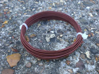 4mt 0.90MM MID BROWN COLOURED ART. SILK COVERED ALUMINIUM