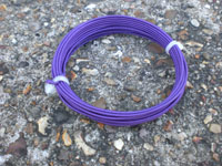 4mt 0.90MM PURPLE COLOURED ART. SILK COVERED ALUMINIUM
