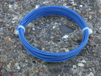4mt 0.90MM ROYAL BLUE COLOURED ART. SILK COVERED ALUMINIUM