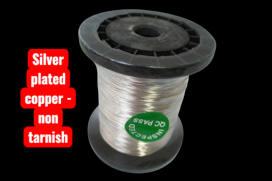 SILVER PLATED COPPER NON TARNISH 1kg REELS