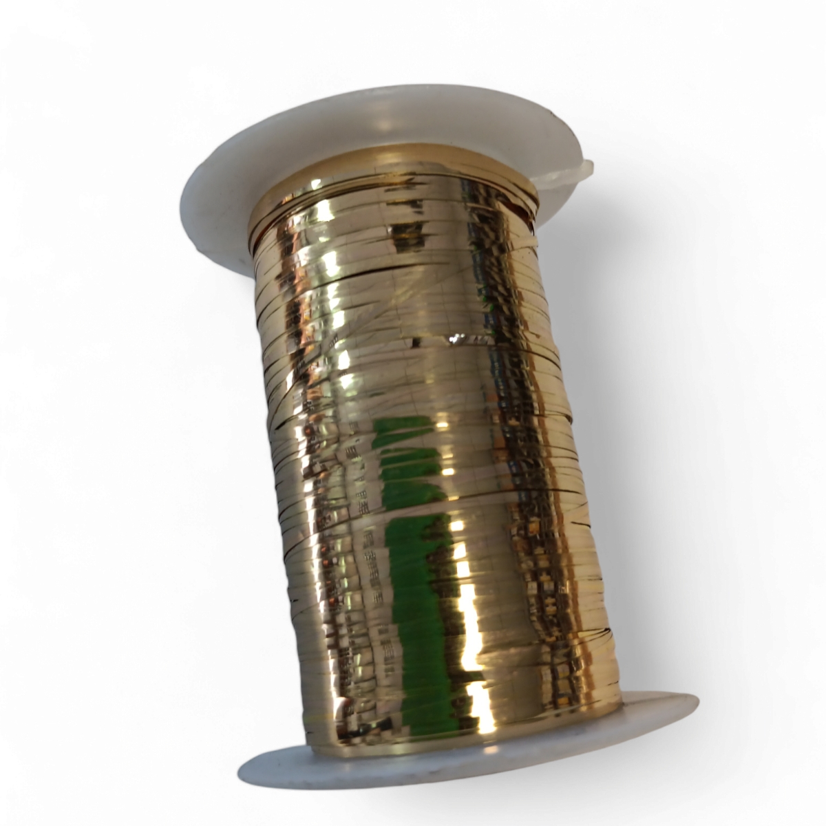 42mt reel 1mm wide GOLD colour metal ribbon