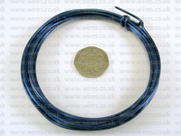 3 Metre Coil 1.5mm SAPHIRE BLUE Colour Aluminium Wire