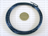 3 METRE 2.00MM SAPHIRE BLUE COLOURED ALUMINIUM WIRE