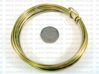 3 METRE 2.00MM BRASS COLOURED ALUMINIUM WIRE