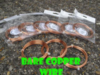 20 Metre Coil 0.40mm BARE COPPER WIRE