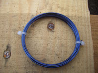 4mt coil 1.00mm BLUE COLOURED COPPER WIRE