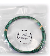 3 Metre Coil 1.5mm Dark Green Colour Aluminium Wire