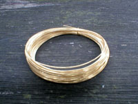 3 Metre Coil 1.25mm GOLD PLATED Copper Wire