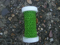 25mt 0.315MM GREEN COLOURED COPPER CRINKLE WIRE