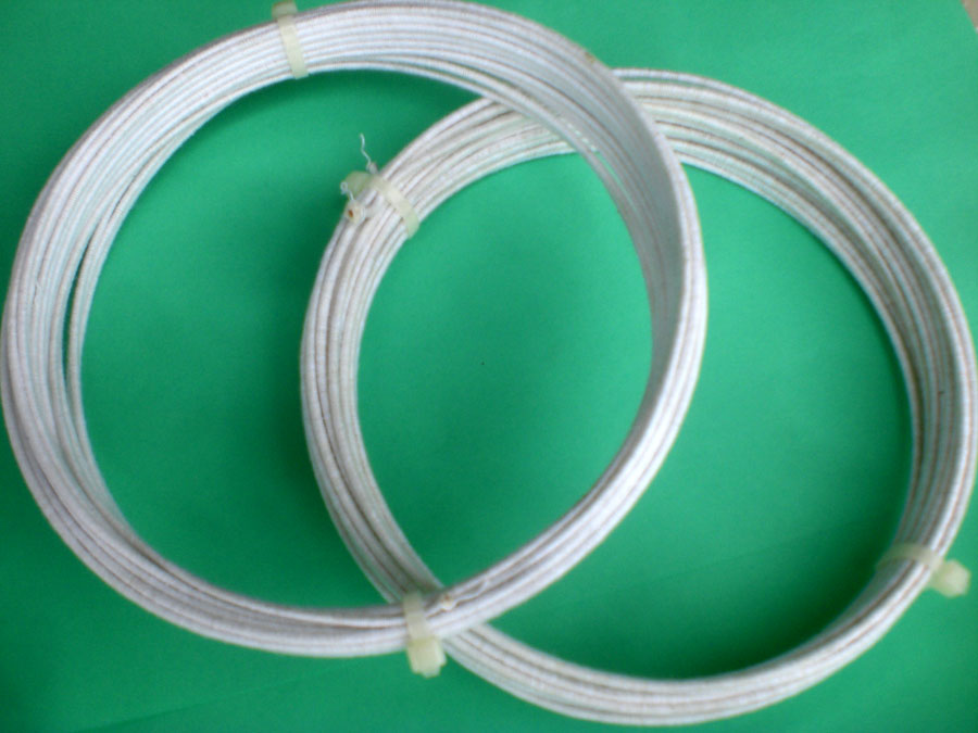 10m 1mm Hard/Firm Cotton Covered Steel Millinery Wire
