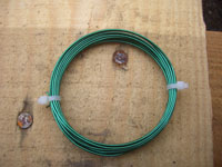 4mt coil 1.00mm DARK GREEN COLOURED COPPER WIRE