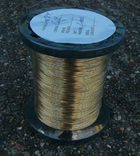 1kg Reel 0.4mm GILT Coloured Copper Wire