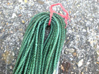 1 x 100g Bag of GREEN COLOURED Boullion Wire