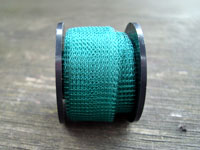 1 Metre 0.1mm 3004 Vivid Green Knitted Craft Wire (15mm wide tube)