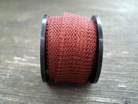 1 Metre 0.1mm 3012 Mid Brown Knitted Craft Wire (15mm wide tube)