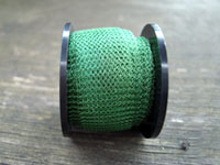 1 Metre 0.1mm 3014 Leaf Green Knitted Craft Wire (15mm wide tube)
