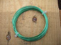 4mt coil 1.00mm LIGHT GREEN COLOURED COPPER WIRE