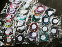 Pack of: 15m Coils of 0.50mm Coloured Craft Wire (10 each colour of 28 colours)
