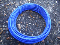 7mts BLUE COLOURED PAPER COVERED FLORIST WIRE