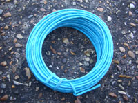 7mts TURQUOISE COLOURED PAPER COVERED FLORIST WIRE