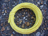 7mts YELLOW COLOURED PAPER COVERED FLORIST WIRE