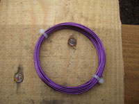 4mt coil 1.00mm PURPLE COLOURED COPPER WIRE