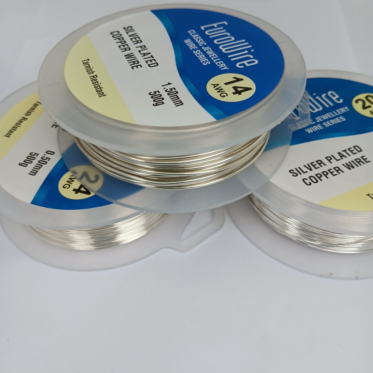 500g Reel 0.5mm Non Tarnish Silver Plated Copper Wire