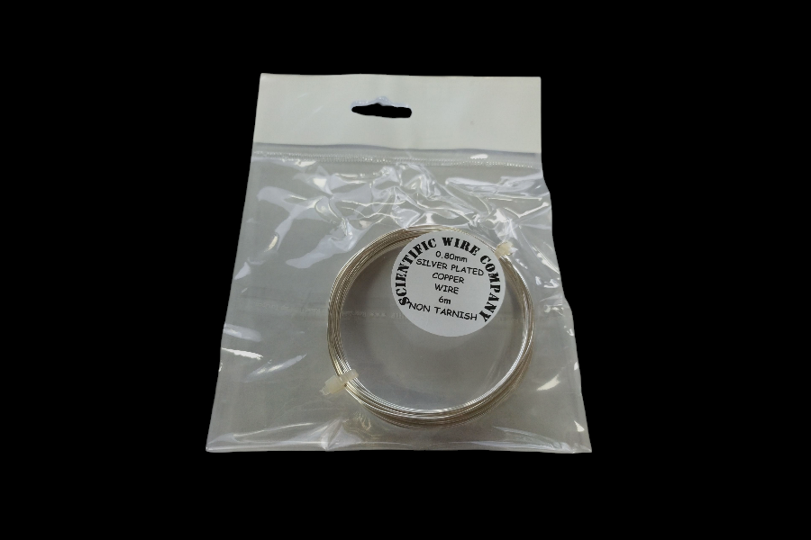 50 PACKS of: 5 Metre Coil 0.90mm Silver Plated Copper Wire NON TARN