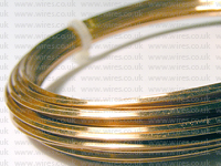 4m 1mm SQUARE COPPER WIRE NON TARNISH