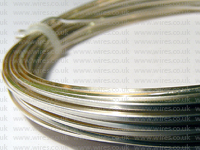 6m 0.8mm Square Silver Plated Copper Non Tarnish Wire
